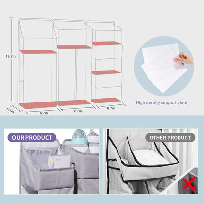 Baby Diaper Caddy with Dividers